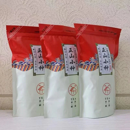 250g Chinese Longan Souchong Tea Pot Set Zipper Bags Wuyi ZhengShan XiaoZhong Black Oolong Tea Recyclable Sealing No Packing Bag